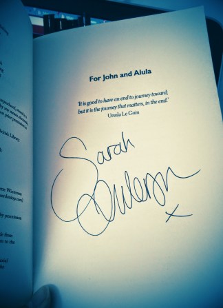 At Stanfords (Covent Garden), Sarah interviewed by Myanna Buring